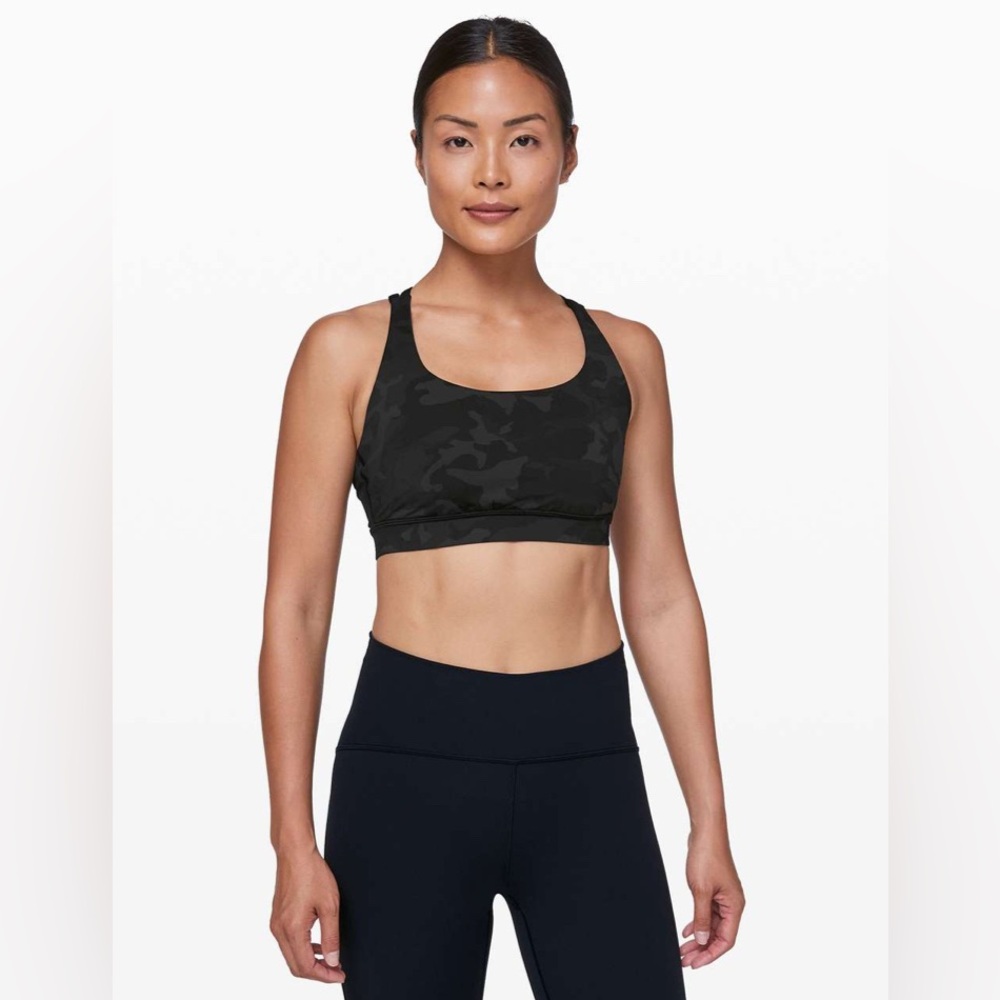Lululemon Energy Bra Incognito Camo Multi Grey - Picture 3 of 6